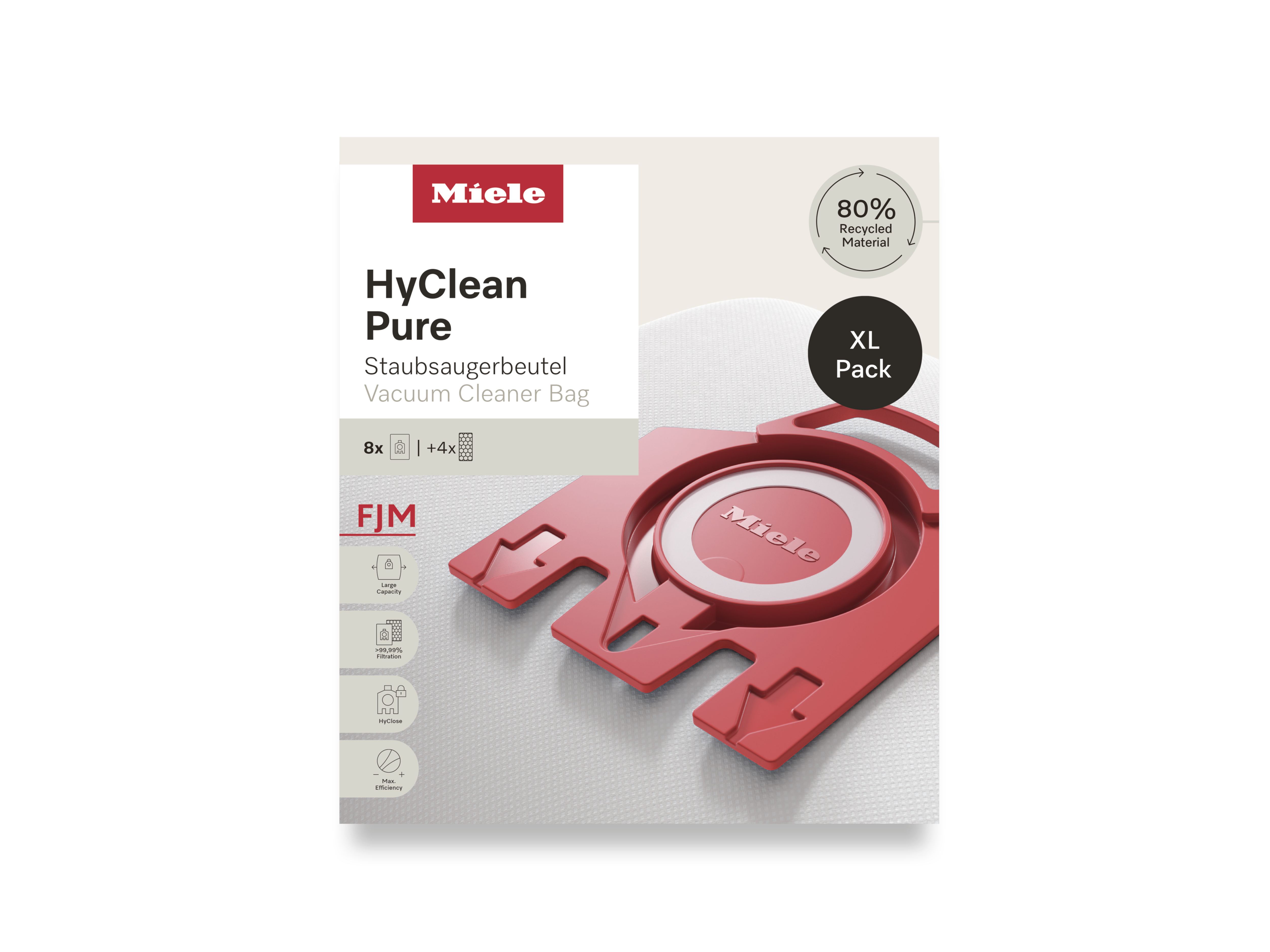 Комплект мешков-пылесборников HyClean Pure FJN XL Miele купить в Чебоксарах | Всегда в наличии! | Артикул 12498160 | Официальный сайт