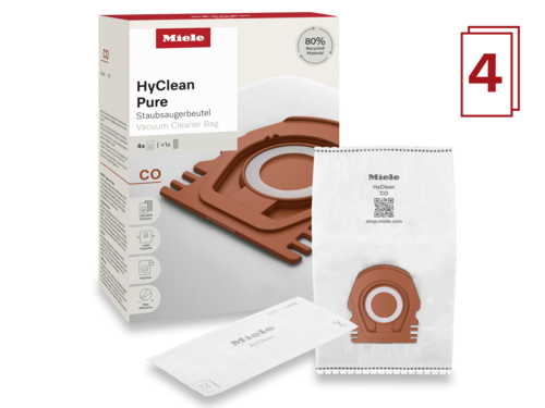 Мешки-пылесборники HyClean Pure CO Miele купить в #REGION_NAME_DECLINE_PP# | Всегда в наличии! | Артикул 12557080 | Официальный сайт