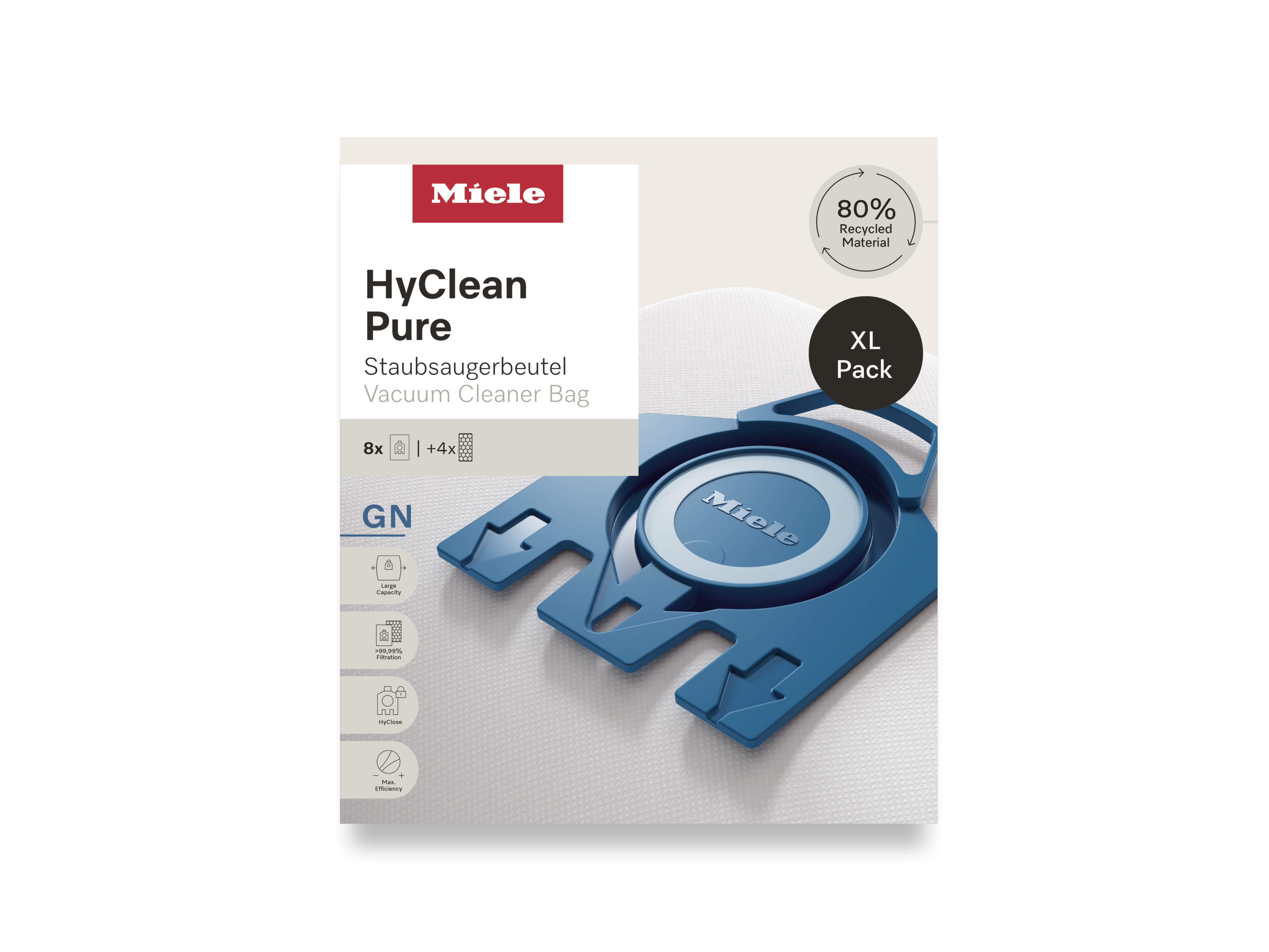 Комплект мешков-пылесборников HyClean Pure GN XL Miele купить в Чебоксарах | Всегда в наличии! | Артикул 12497870 | Официальный сайт