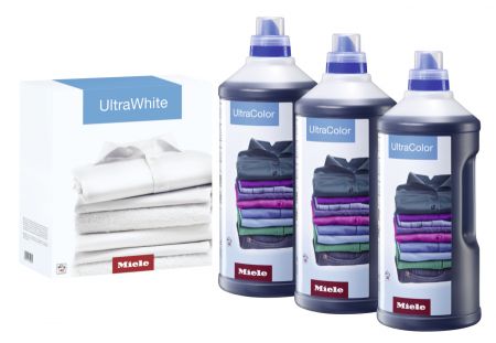 Набор моющих средств для ухода за бельём 3×UltraColor + 1×UltraWhite Miele купить в Чебоксарах | Всегда в наличии! | Артикул 11518190 | Официальный сайт
