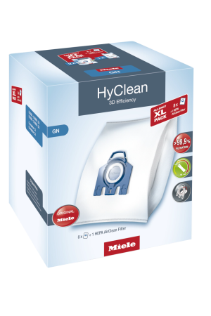 Комплект мешков пылесборников Allergy XL Pack 2 HyClean GN + фильтр HA 50 Miele купить в Чебоксарах | Всегда в наличии! | Артикул 10632880 | Официальный сайт